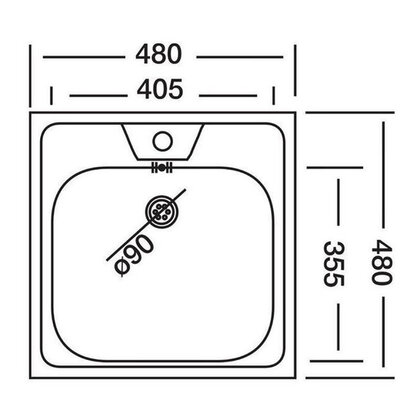 Drez ALLUX 70, 480x480x155 /alveus