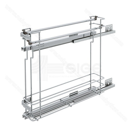 Cargo košík "15" GREEN LINE 002P, bočný-s tlmením,na utierky, chróm / SIGE