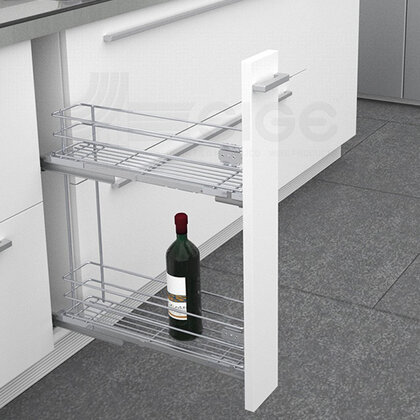 Cargo košík "15" GREEN LINE 002G, bočný-s tlmením, Antracit / SIGE