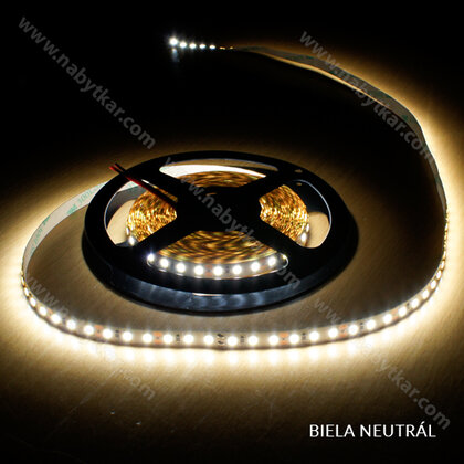 LED PAS 24V 2835 IP20, 120LED/m, š-8mm, L-5m,(1m=24W)18-20 LM, biela neutrál/TOP LED PAS 24V 2835 IP20, 120LED/m, š-8mm, L-5m,(1m=24W)18-20 LM, biela neutrál/TOP