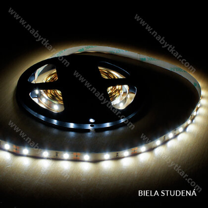 LED PAS 2835 IP20, 60LED/m 12V, š-8mm, L-5m,(1m=12W)18-20 LM, biela studená/TOP LED PAS 2835 IP20, 60LED/m 12V, š-8mm, L-5m,(1m=12W)18-20 LM, biela studená/TOP