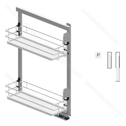 MAXIMA EVO 2  MINI 15X50-2P.,BOČNÝ,P. chróm - biely /Rejs