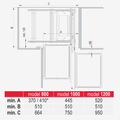 MAXIMA EVO 2 MAGIC COMFORT 1000,ROHOVÝ,bez uchytenia na dvierka. chróm-biely /Rejs