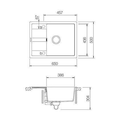 Drez Ronda D-100, ONYX + sifón