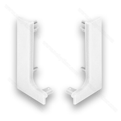 Gripless - koncovka na profil typ-"L" biela, plast