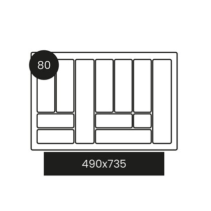 Príborník 80/490 COMFORT