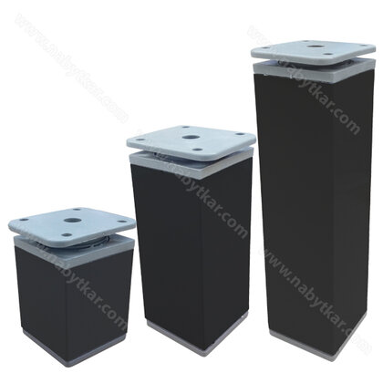 Nábytk. noha NA6 40x40 h, čierna matná