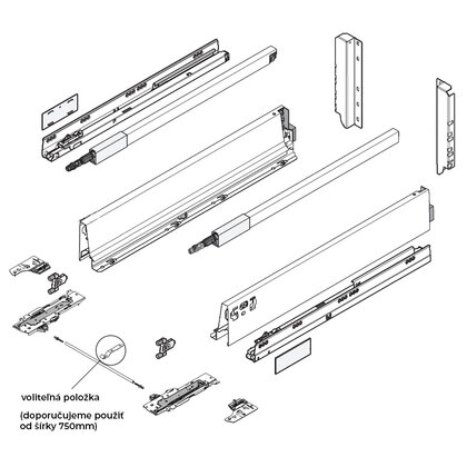 ANTAROBOX, TIP-ON 30kg typ D, BIELY - KOMPLET