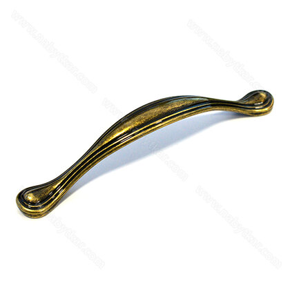 Madlo Risa UR50-128 mm antická patinovaná mosadz / Gamet