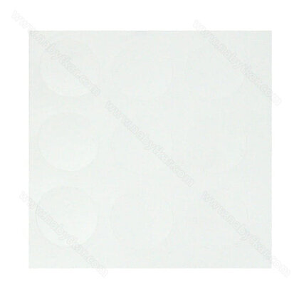 Krytka na excenter samolepiaca arktická biela fi 20 mm ( plátok:9ks)