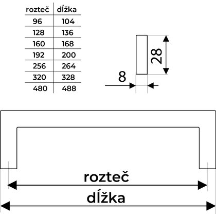 Madlo UN34, mat.chróm / Gamet Madlo UN34, mat.chróm / Gamet