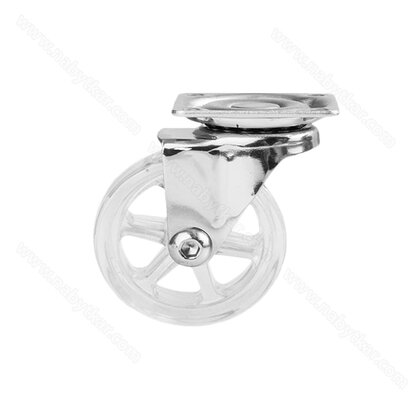 Transparentné koliesko OTO fi50mm splatničkou