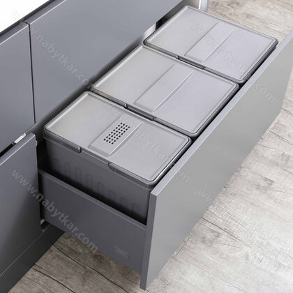 Kôš na odpadky 740-700 x 490-400 x 270, 50l. antracit,do 800 mm /Irone Kôš na odpadky 740-700 x 490-400 x 270, 50l. antracit,do 800 mm /Irone