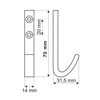 Náb. vešiak WA01 / Gamet