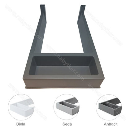 Evo organizér - zásuvková stena hranatá na sifón