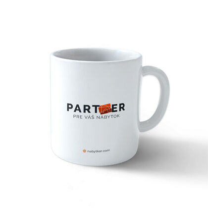 Hrnček 330ml, Partner, Biely