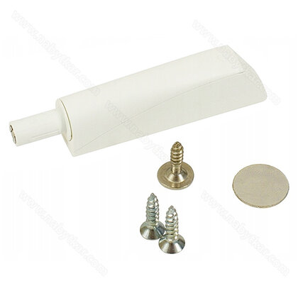 K-PUSH TECH systém na dvierka naložený silný 20mm s magnetom, biely K-PUSH TECH systém na dvierka naložený silný 20mm s magnetom, biely