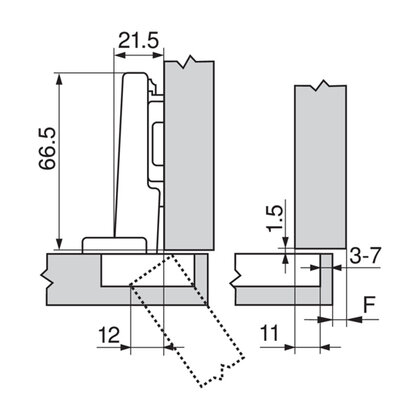 Záves Clip Top Blumotion 110° INSERTA naložený  s pružinou  71B3590 čierny onyx / Blum Záves Clip Top Blumotion 110° INSERTA naložený  s pružinou  71B3590 čierny onyx / Blum