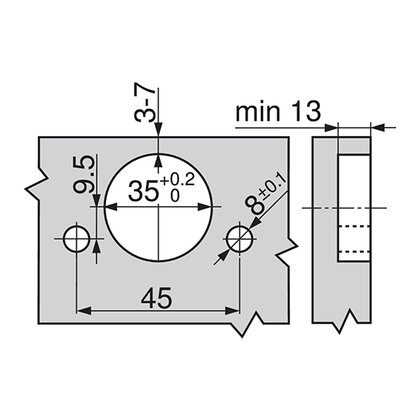 Záves Clip Top Blumotion 110° INSERTA naložený  s pružinou  71B3590 čierny onyx / Blum Záves Clip Top Blumotion 110° INSERTA naložený  s pružinou  71B3590 čierny onyx / Blum