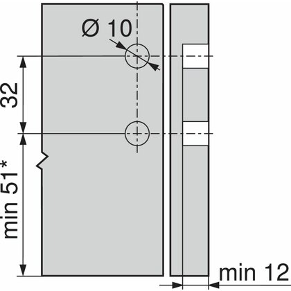 Legrabox, bočnice 770M5002S biele, 500 mm /Blum