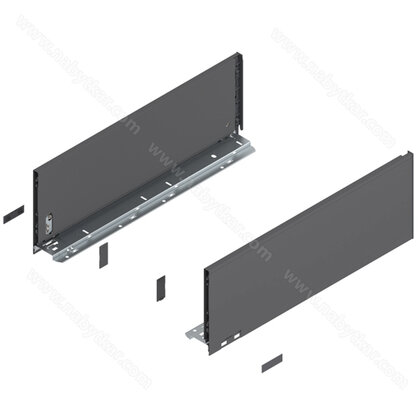 Legrabox, bočnice 770C6002S Orion sivá matná, 600 mm /Blum
