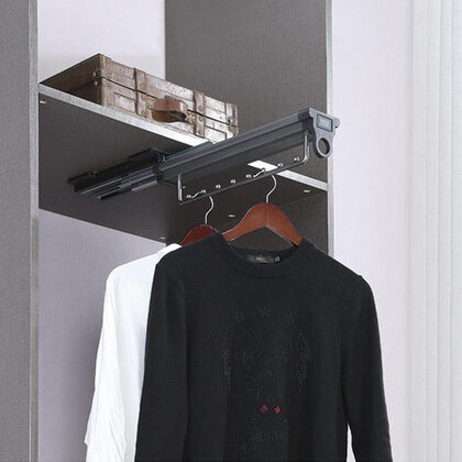 Výsuvný vešiak s tlmením pre širku 500mm (450x100x130 mm) 