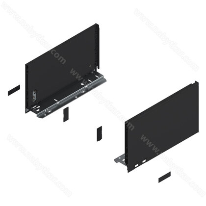 Legrabox, bočnice 770C3002S Terra čierna matná, 300 mm /Blum