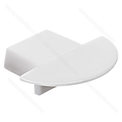 LED PROFIL - Zafrézovatelný- koncovka biela /CP