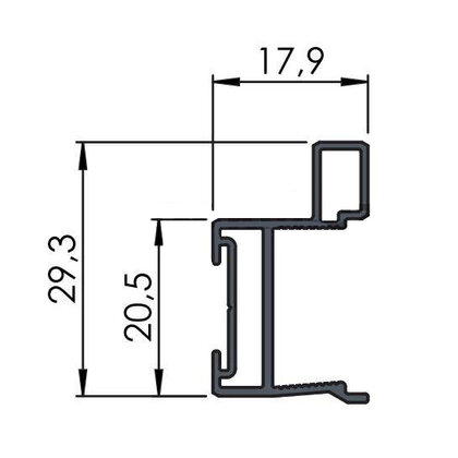 Madlo Modern WIDE na širokú štetinu 0099 2,7m /Laguna