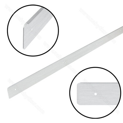 LPD QUATRO 2obl. 38x900-R4.5, Koncova - L, INOX