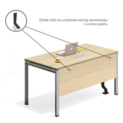 Držiak na DTD pre kancelárke podnože Držiak na DTD pre kancelárke podnože