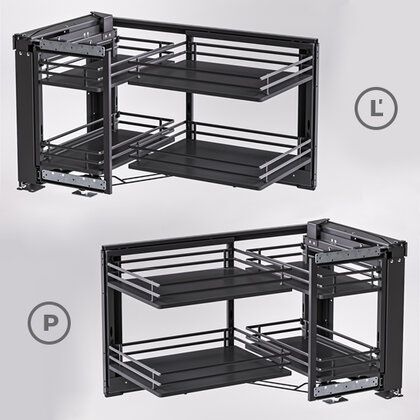 Kôš Concord ASTON "90" s tlmením, antracit /Iron Line