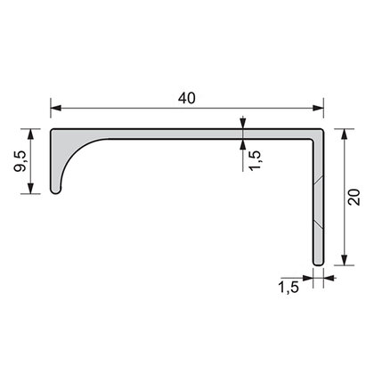 Madlo U09 rádius R9 C-23 zlato Madlo U09 rádius R9 C-23 zlato