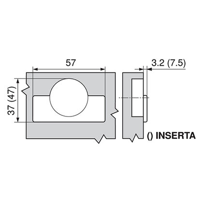 Záves CLIP TOP 155° inserta, bez pružiny 70T7590.TL /Blum Záves CLIP TOP 155° inserta, bez pružiny 70T7590.TL /Blum