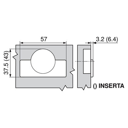 Záves INSERTA 70T3790.TL vložený, bez pera  /Blum