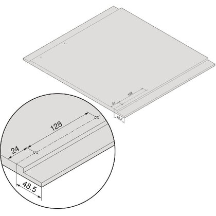 Legrabox, bočnice 770K4002S Orion sivá matná, 400 mm /Blum Legrabox, bočnice 770K4002S Orion sivá matná, 400 mm /Blum