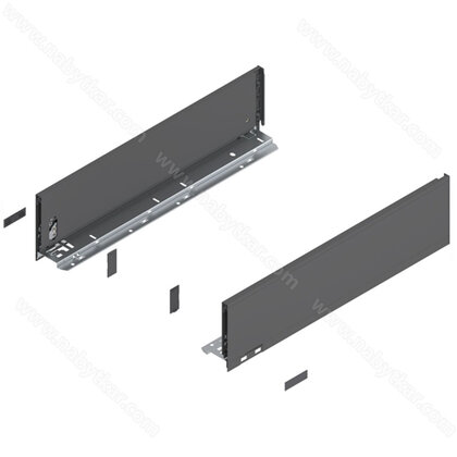 Legrabox, bočnice 770K4002S Orion sivá matná, 400 mm /Blum Legrabox, bočnice 770K4002S Orion sivá matná, 400 mm /Blum