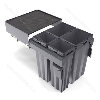 Kôš na odpadky 562-580 x 520 x 540, 84 l.antracit,do 600 mm /Irone Kôš na odpadky 562-580 x 520 x 540, 84 l.antracit,do 600 mm /Irone