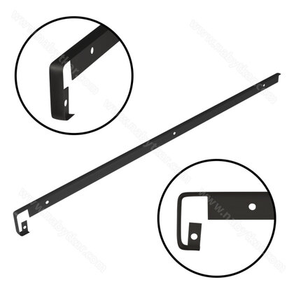 LPD QUATRO 2obl. 38x600-R4.5, Spojovacia, čierna C-35