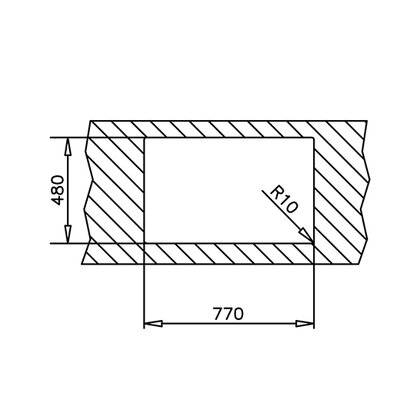 Drez UNIVERSE 45T T-XN 1B 1D, 790x500x170 / Teka  