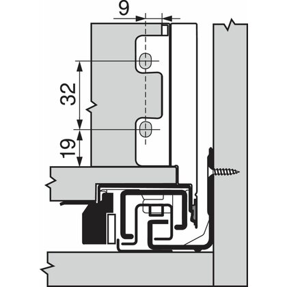 Legrabox, bočnice 770M4002S biele, 400 mm /Blum
