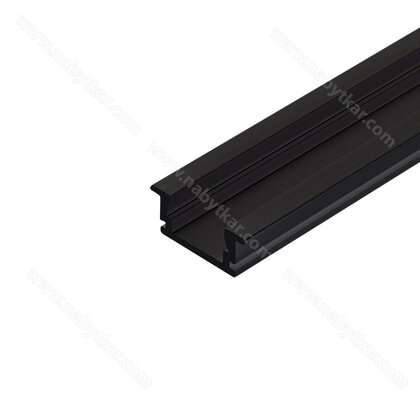 LED PROFIL - Zafrézovatelný profil - čierny C-35 , 3,5m (bez krycej lišty)/Zobal LED PROFIL - Zafrézovatelný profil - čierny C-35 , 3,5m (bez krycej lišty)/Zobal