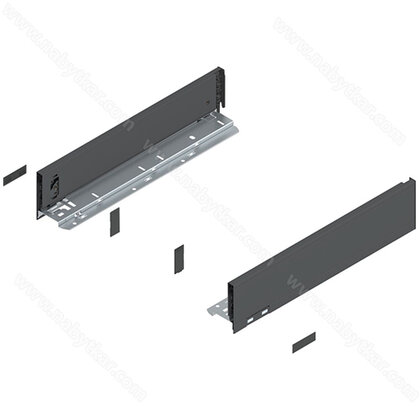 Legrabox, bočnice 770M4002S Orion sivá matná, 400 mm /Blum