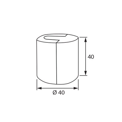 Doraz na dvere Valec, inox Doraz na dvere Valec, inox