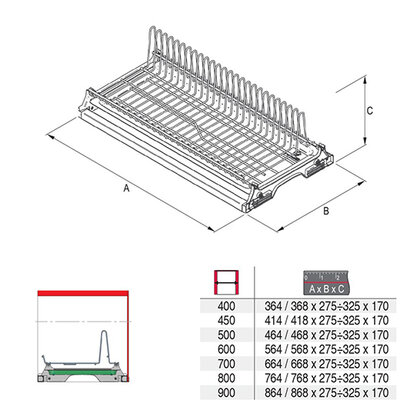 Odkvapkávač - MAXIMA 60/18,model 2024  chróm /Rejs Odkvapkávač - MAXIMA 60/18,model 2024  chróm /Rejs
