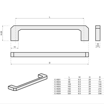 Madlo CAMPANA C-582 G77, matné zlato