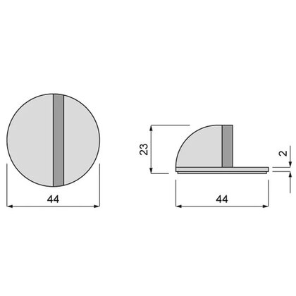 Doraz na dvere, samolepiaci Doraz na dvere, samolepiaci