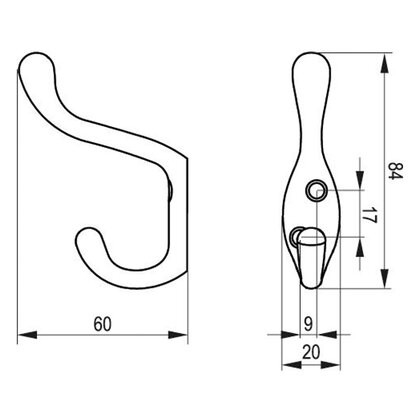 Vešiak SORIA M čierny / Rejs