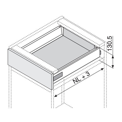Tandembox Antaro Bočnica "K" Ľavá a pravá, biela