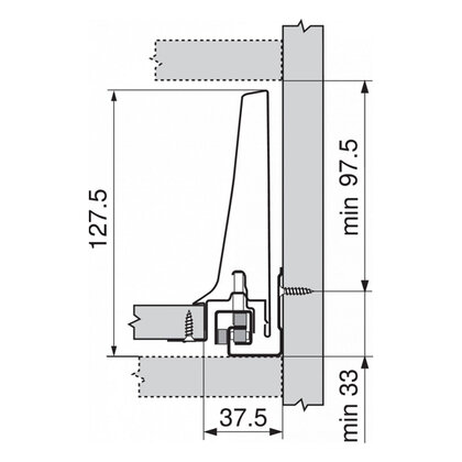 Tandembox Antaro Bočnica "K" Ľavá a pravá, biela